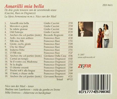 Amarilli mia bella - CD Audio di Giulio Caccini,Sfera Armoniosa - 2