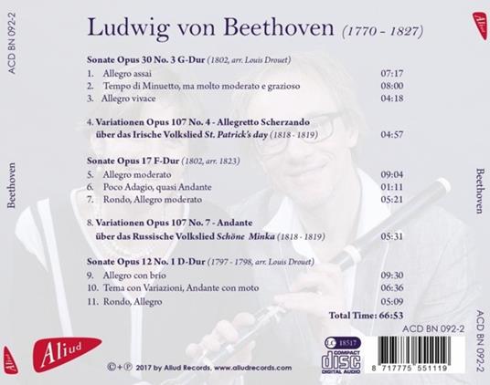 Sonate per flauto - CD Audio di Ludwig van Beethoven - 2