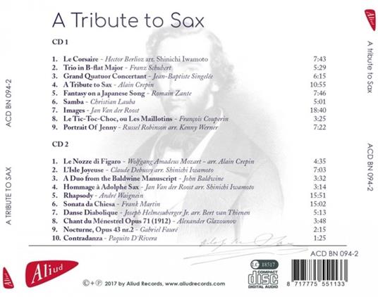 Tribute To Sax - CD Audio di J. Van Der Roost - 2