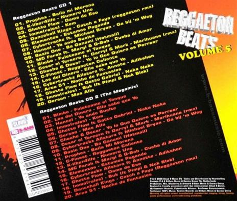 Reggaeton Beats 5 - CD Audio - 2