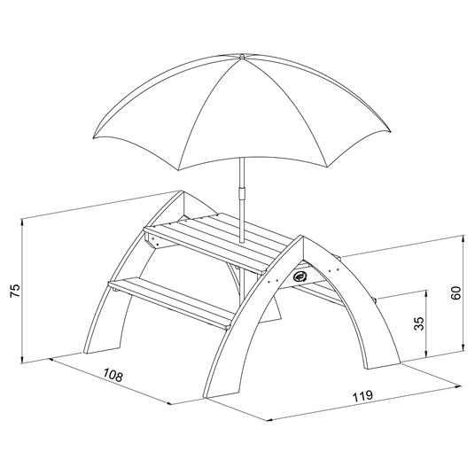 Picnic Table Kylo XL. AXI Kylo XL - 4