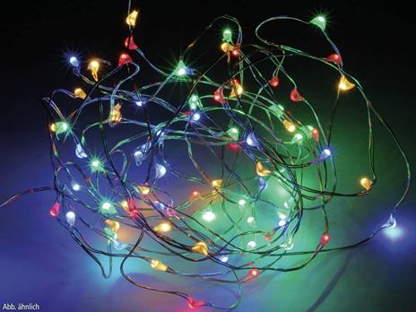 40 Microled Multicolor A Batteria Per Presepi Luci Di Natale