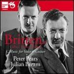 Musica per voce e chitarra - CD Audio di Benjamin Britten,Julian Bream,Peter Pears