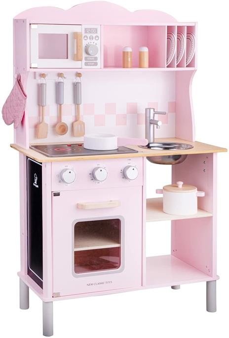 Cucina moderna rosa in legno. New Classic Toys (11067)