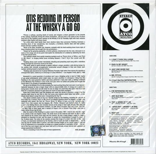 At the Whisky a Go Go - Vinile LP di Otis Redding - 2
