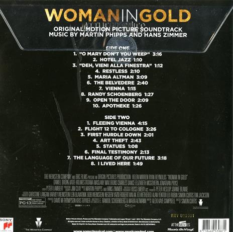 Woman in Gold (Colonna sonora) (180 gr. Gatefold Sleeve) - Vinile LP di Hans Zimmer,Martin Phipps - 2