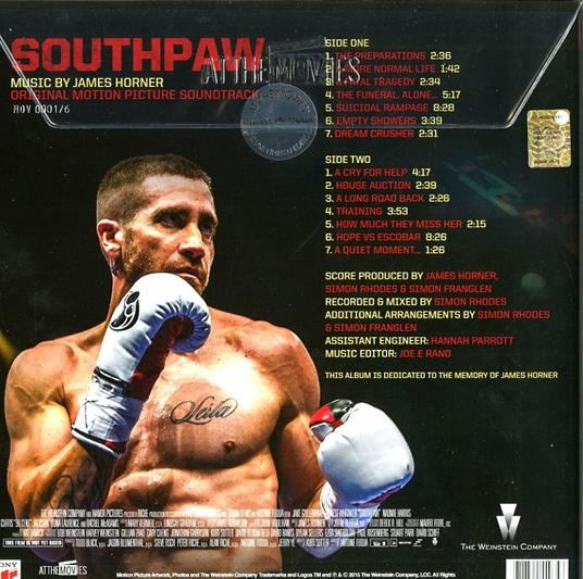 Southpaw (Colonna sonora) (180 gr.) - Vinile LP di James Horner - 2