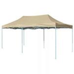 vidaXL Tenda Pieghevole Pop-Up 3x6 m Bianco Crema