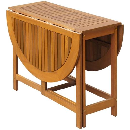 vidaXL Tavolo da Giardino 130x90x72 cm in Legno Massello di Acacia - 4