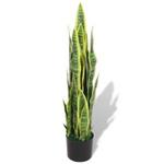 vidaXL Sansevieria Pianta Artificiale con Vaso 90 cm Verde