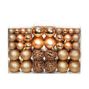 vidaXL Set Palline di Natale 100 pz 6 cm Rosa/Oro - vidaXL - Idee regalo |  IBS