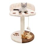 vidaXL Albero per Gatti con Tiragraffi in Sisal 40 cm Beige e Marrone