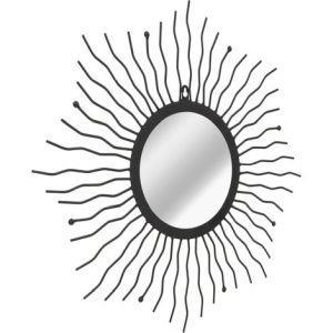 vidaXL Specchio da Parete con Cornice a Raggiera 60 cm Nero - vidaXL - Idee  regalo | IBS