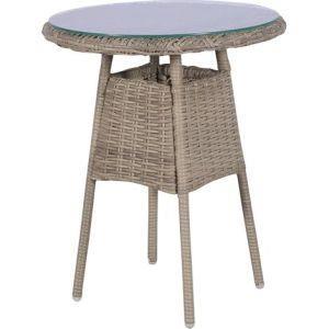 vidaXL Set da Bistro 3 pz con Cuscini in Polyrattan Marrone - 3