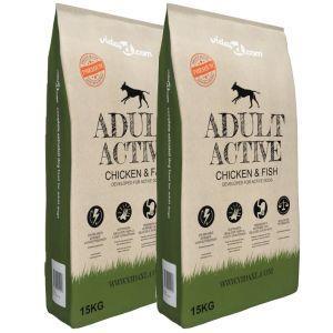 vidaXL Cibo Secco Cani Premium Adult Active Chicken & Fish 2 pz 30 kg -  vidaXL - Idee regalo | IBS