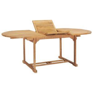 vidaXL Tavolo da Pranzo Allungabile 150-200x100x75 cm Massello di Teak