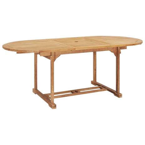 vidaXL Tavolo da Pranzo Allungabile 150-200x100x75 cm Massello di Teak - 2