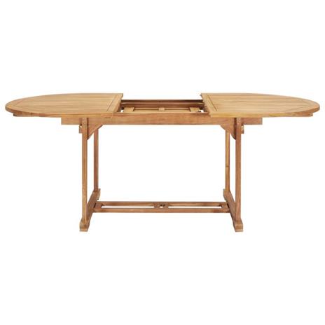 vidaXL Tavolo da Pranzo Allungabile 150-200x100x75 cm Massello di Teak - 3