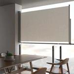 vidaXL Tenda da Sole Laterale Retrattile 140 x 300 cm Crema