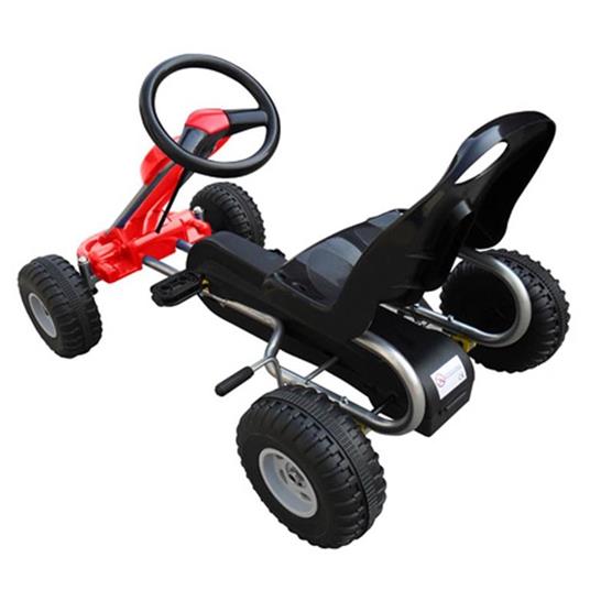 vidaXL Go Kart a Pedali Rosso - 3