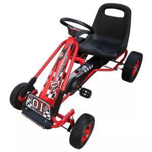 Go-kart a pedali per bambini, sedile regolabile, rosso - vidaXL -  Automobiline e moto - Giocattoli | IBS