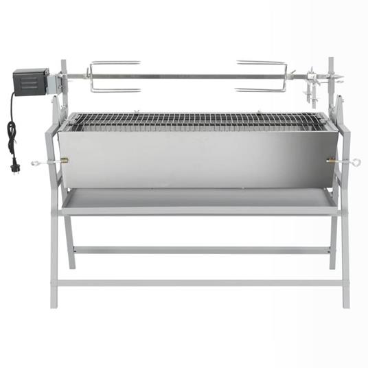 Barbecue Girarrosto in Ferro ed Acciaio Inossidabile - vidaXL - Idee regalo  | IBS