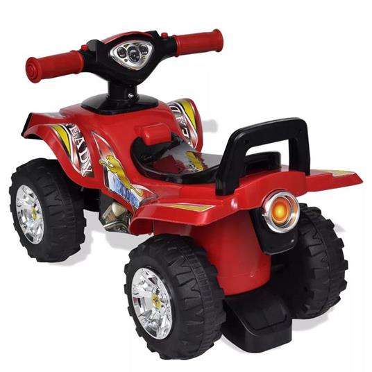 vidaXL Quad per Bambini Rosso con Suoni e Luci - 2