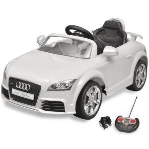 vidaXL Macchina Cavalcabile Audi TT RS Telecomandata Bambini Bianca