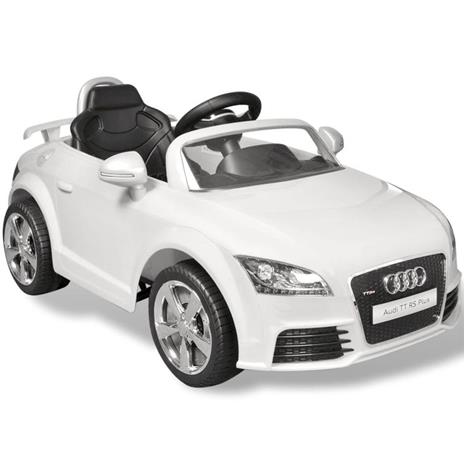 vidaXL Macchina Cavalcabile Audi TT RS Telecomandata Bambini Bianca - 3