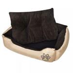 vidaXL Letto per cani Beige e Marrone XXL