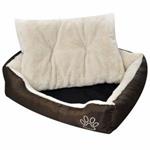 vidaXL Letto per cani Marrone e Beige XXL