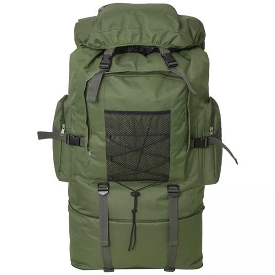 vidaXL Zaino Stile Militare XXL 100 L Verde - vidaXL - Idee regalo | IBS