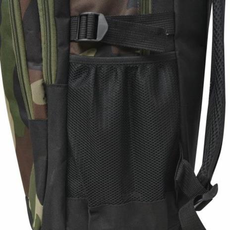 vidaXL Zaino da Scuola 40L Nero e Mimetico - 5