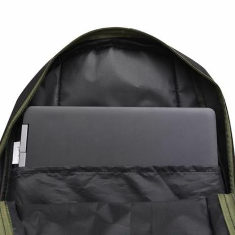 vidaXL Zaino da Scuola 40L Nero e Mimetico - 6