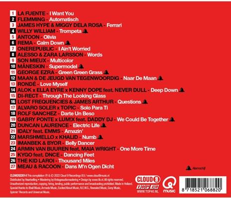 Qmusic Presents Het Beste Uit De Top 40 2022 #2 - CD Audio - 2