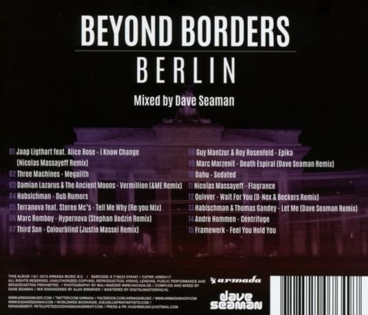 Beyond Borders. Berlin - CD Audio di Dave Seaman - 2