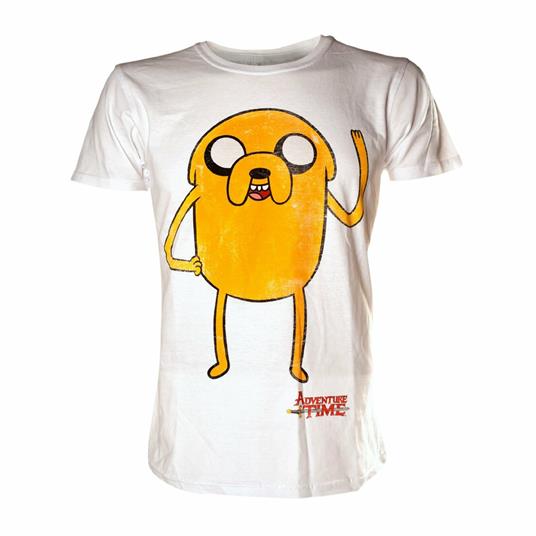 T-Shirt Adventure Time. Jake Waving. White T-shirt - Bioworld - Idee regalo  | IBS