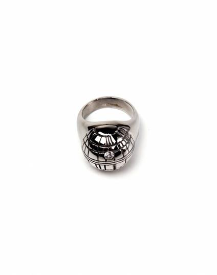 Anello Tg. M Star Wars. Death Star 3D Metal Silver