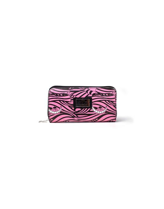 Portamonete Disney. Alice In Wonderland. Cheshire Cat Zip Around Pink