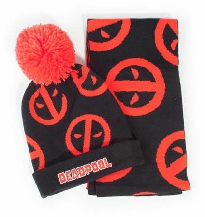 Set Berretto E Sciarpa Deadpool Symbol Giftset Multicolor