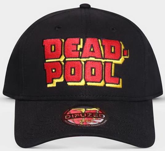 Cappellino Marvel Deadpool Big Letters Adjustable Cap Black