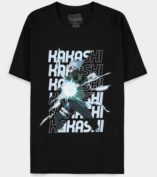 T-Shirt Unisex Tg. 2XL. Naruto Shippuden: Black