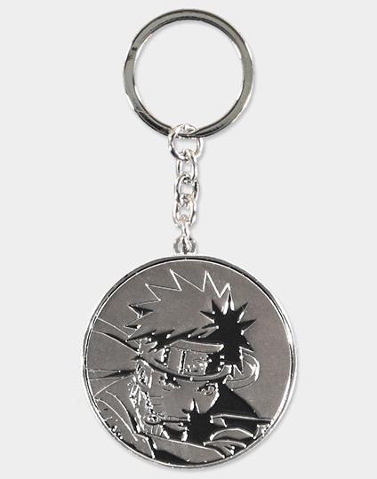 Naruto Shippuden: Silver Metal Keychain Black (Portachiavi)