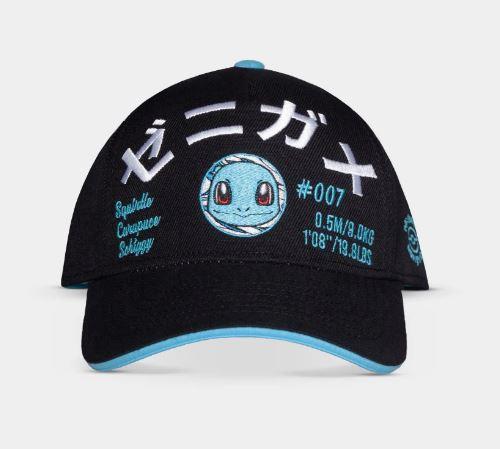 Cappellino Pokemon: Embroidered Squirtle Men''s Adjustable Cap Black