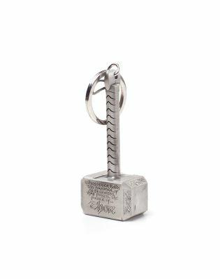 Portachiavi Marvel. Thor Hammer Mjolnir 3D Metal Silver - 3