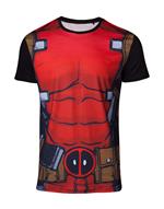 T-Shirt Unisex Tg. XL. Deadpool Sublimation Deadpool's Suit Black