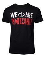 T-Shirt Unisex Tg. S Incredibles. We Are Incredible Black