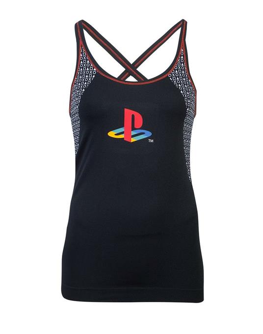 Canotta Donna Tg. S. Sony: Playstation Tech Seamless Black