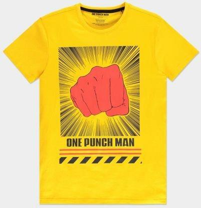 T-Shirt Unisex Tg. L One Punch Men The Punch Yellow
