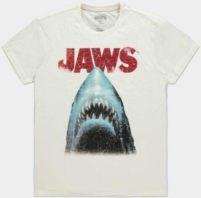 T-Shirt Unisex Tg. M Jaws Poster White